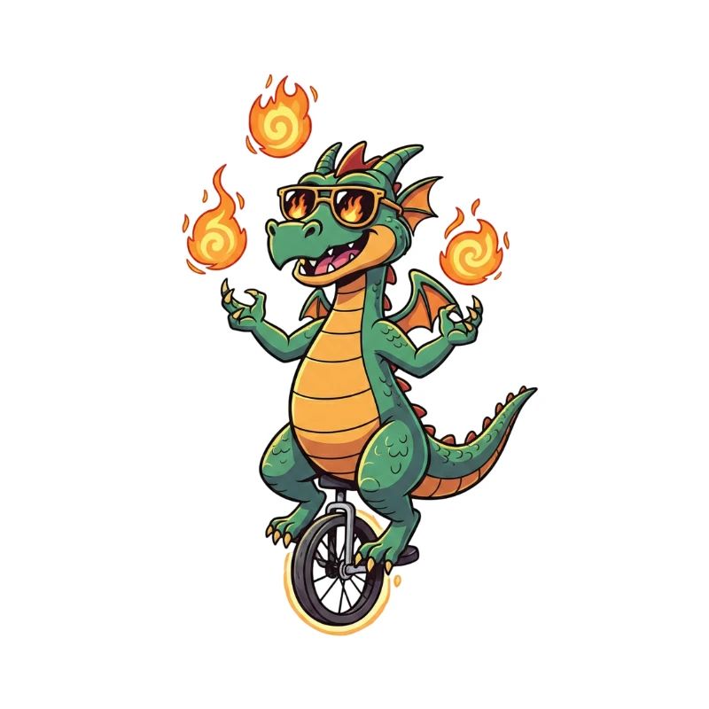 Fire-Blower on Unicycle