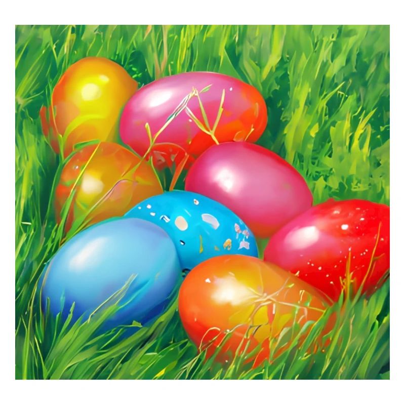 Colorful Easter eggs