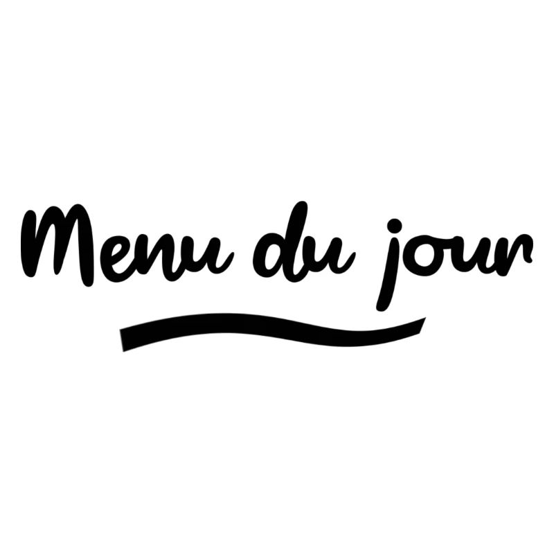 Menu du jour schwarz