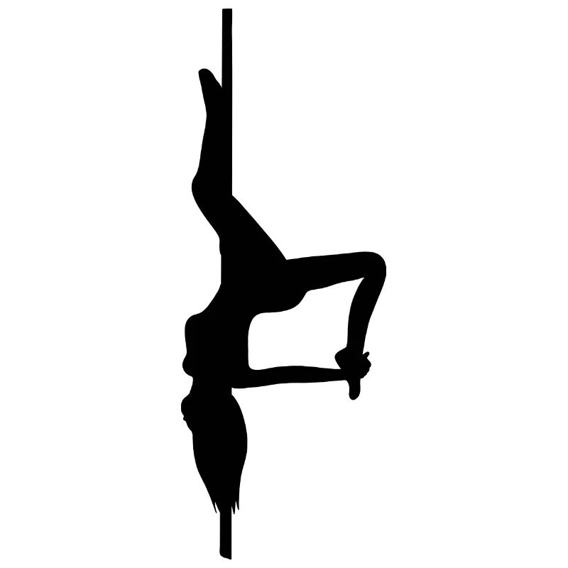 poledance figur schwarz