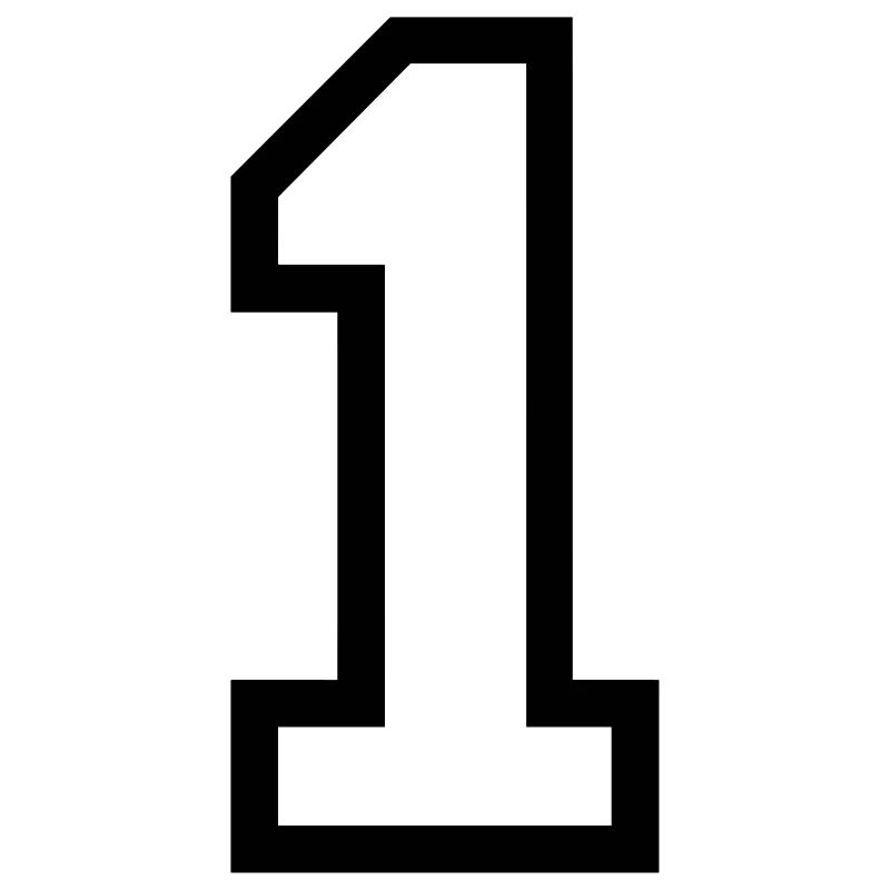 THE NUMBER 1-ONE