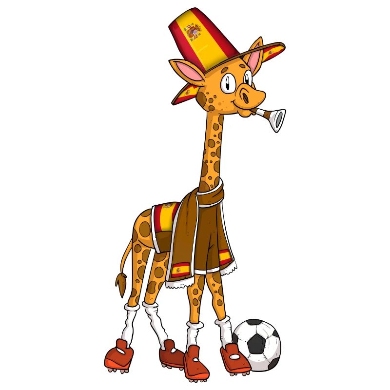 Giraffen Fan Spanien