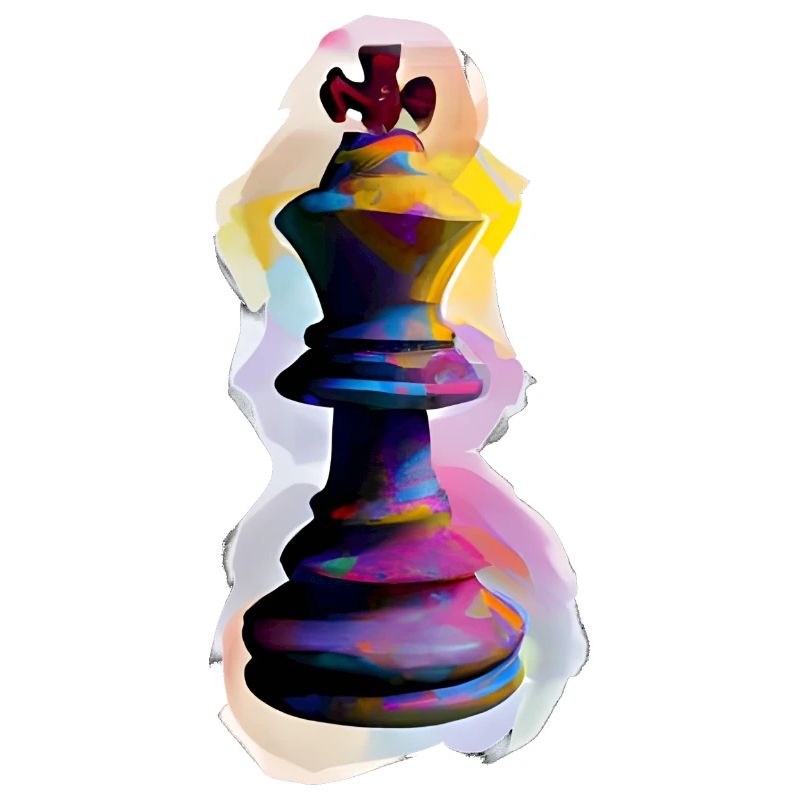 Kunst Schachfigur König