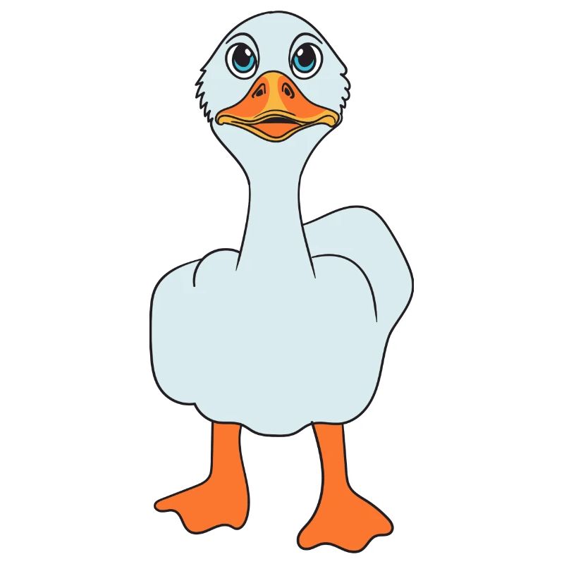 Lustige Mittelfinger Ente