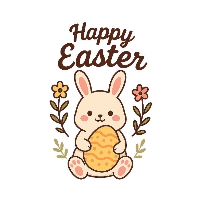 Bunny with an Easter Egg