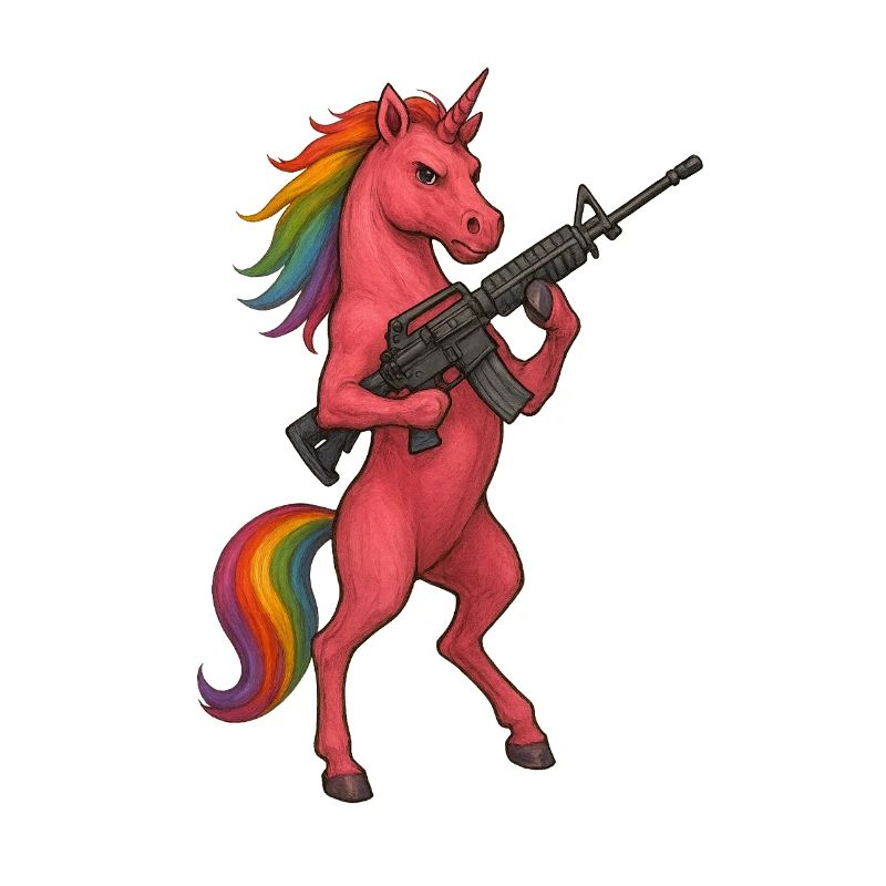 Bewaffnetes Einhorn