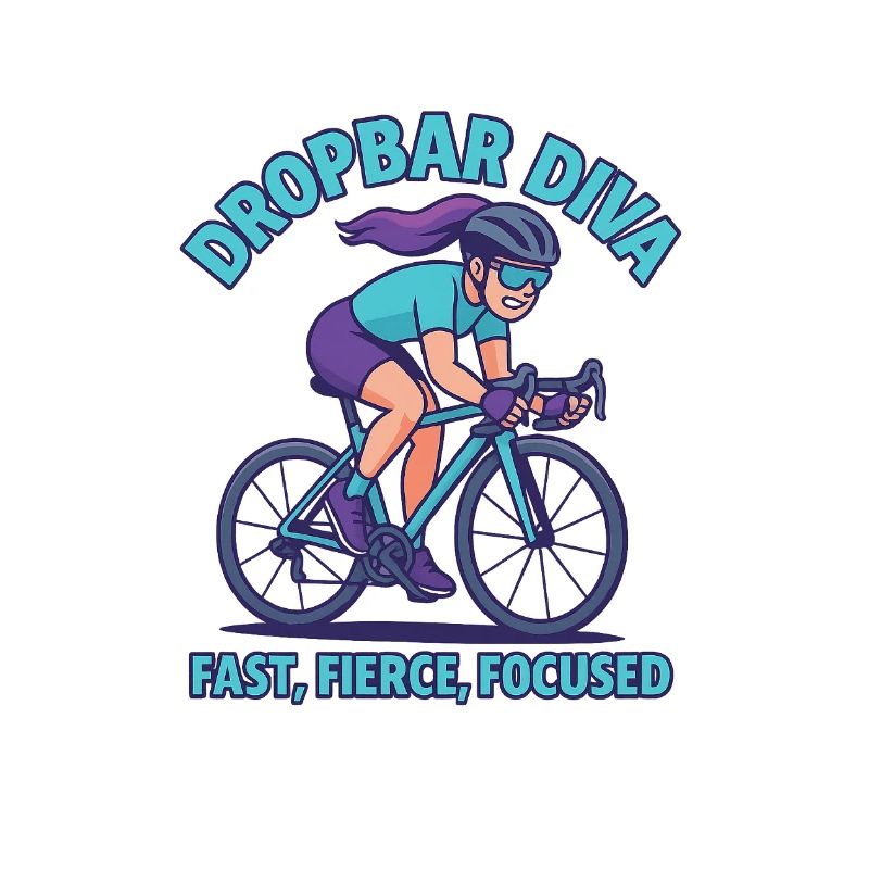 Rennradfahrerin Dropbar Diva