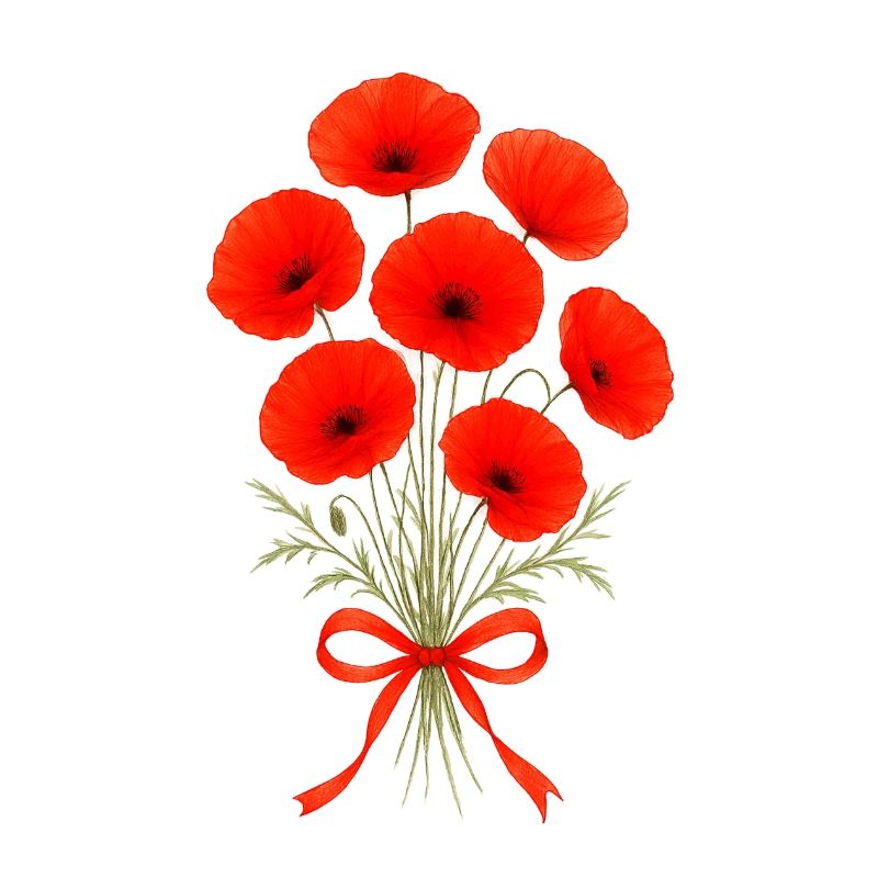 Blumenstrauss - Mohnblume - Klatschmohn