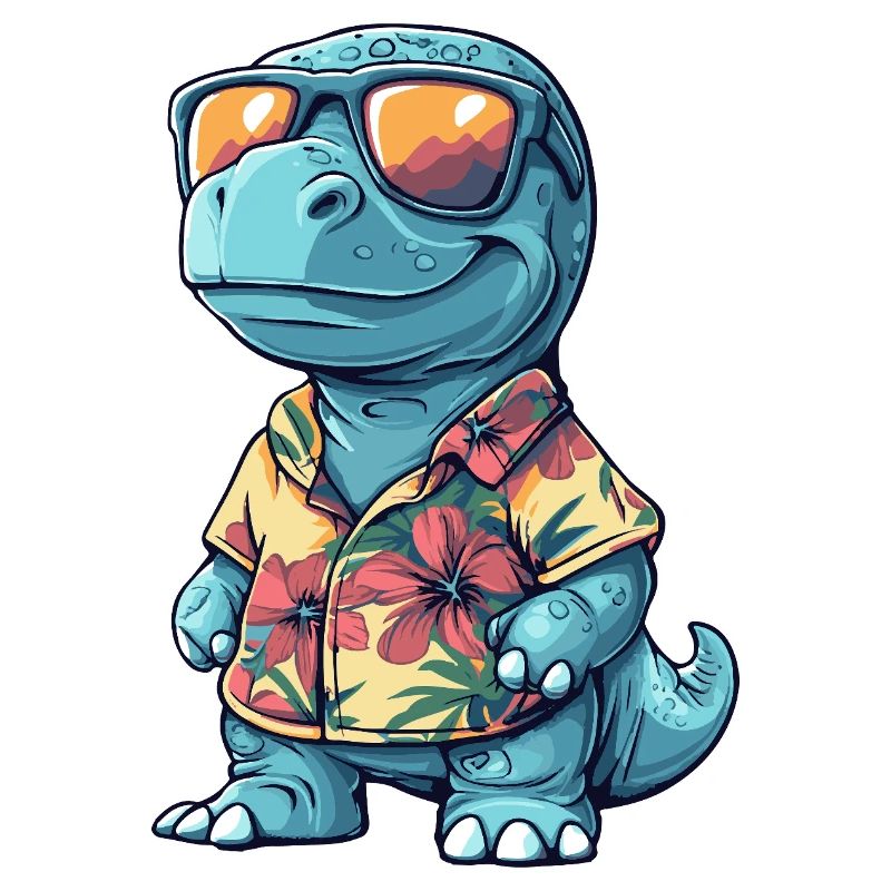 Dinosaurier brontosaurus Sommer