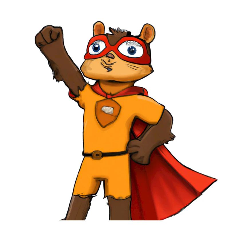 Eichhörnchen-Superheld