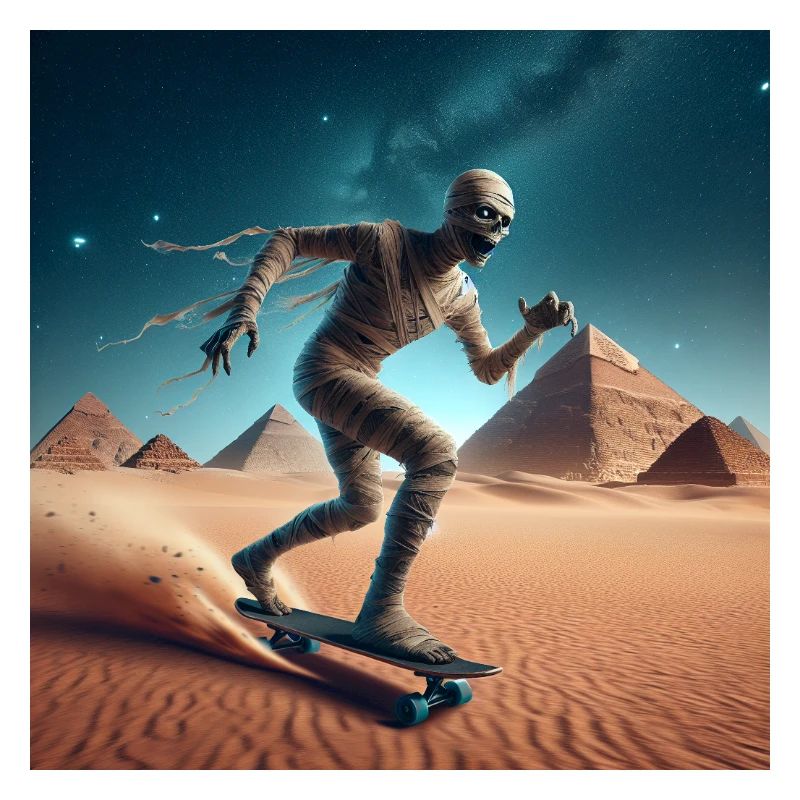 Mumien Zombie Skateboard