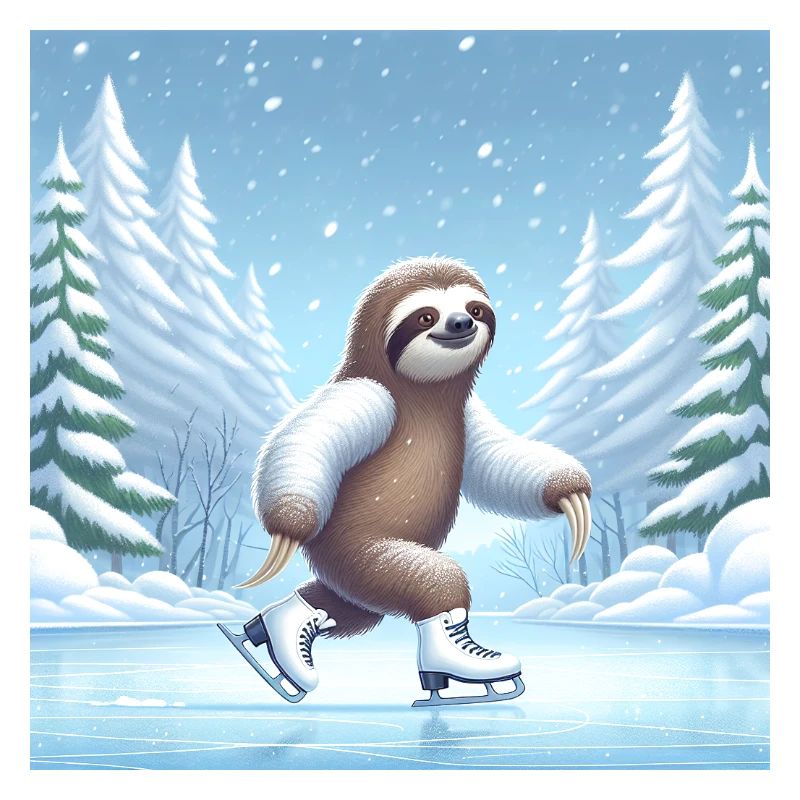 Sloth Wanderer Eislaufen