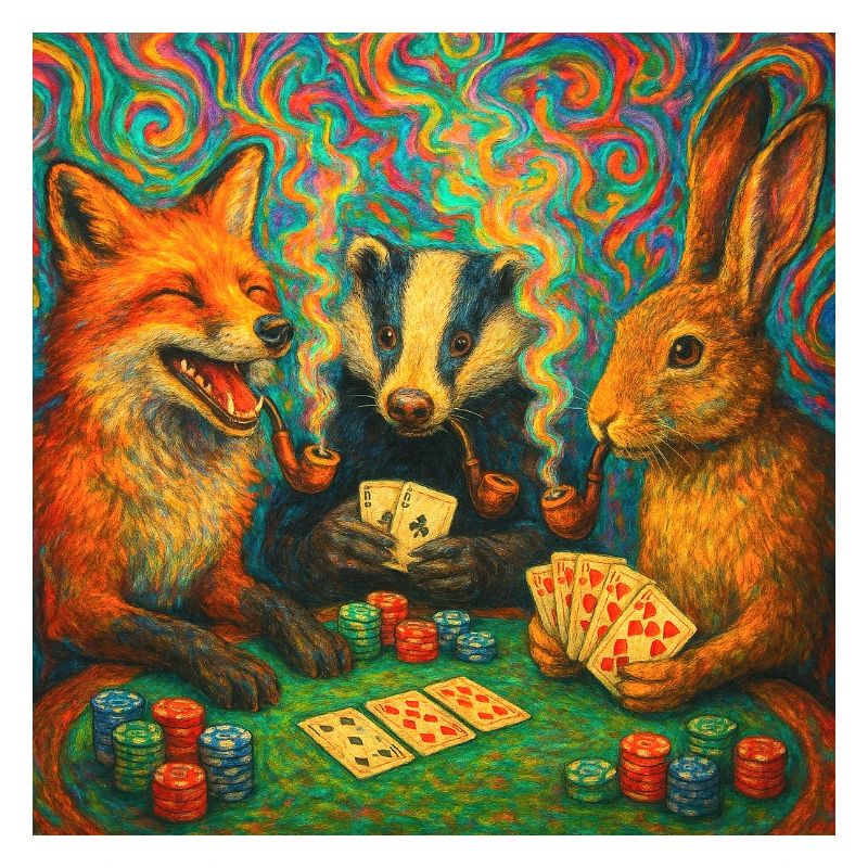 Tierische Pokerrunde