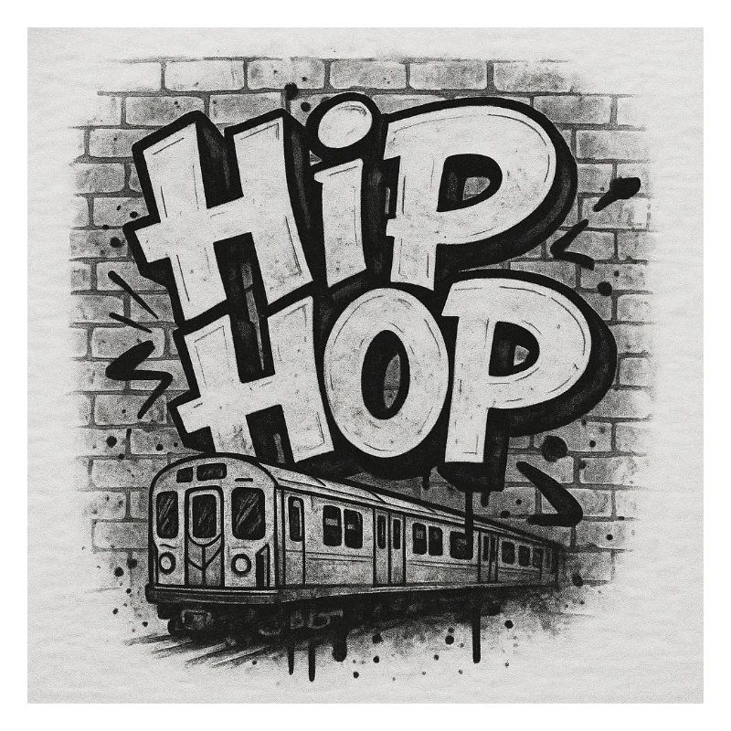 HipHopTrainBlack&White