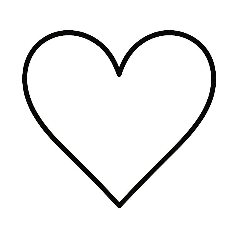 Basic heart black