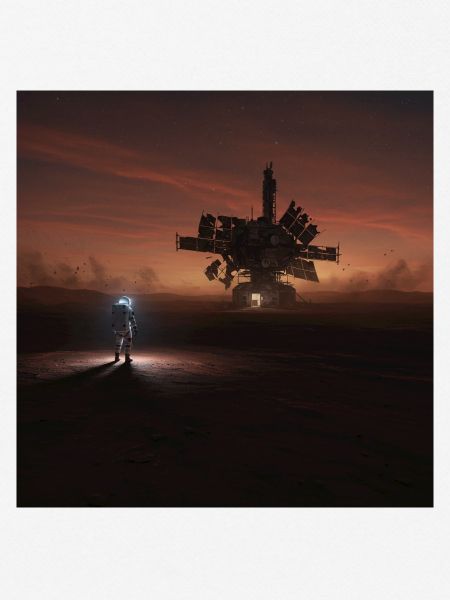 Abenteuerliche Sci-Fi Landschaft