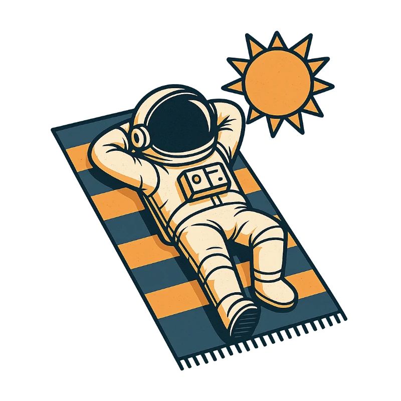 Astronaut im Urlaub