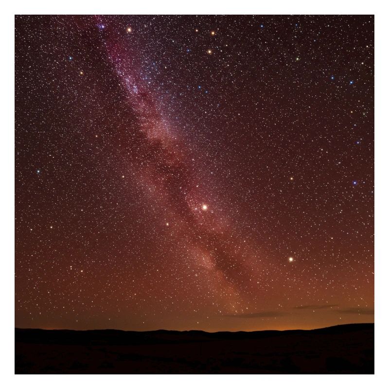 Starry sky comparison image