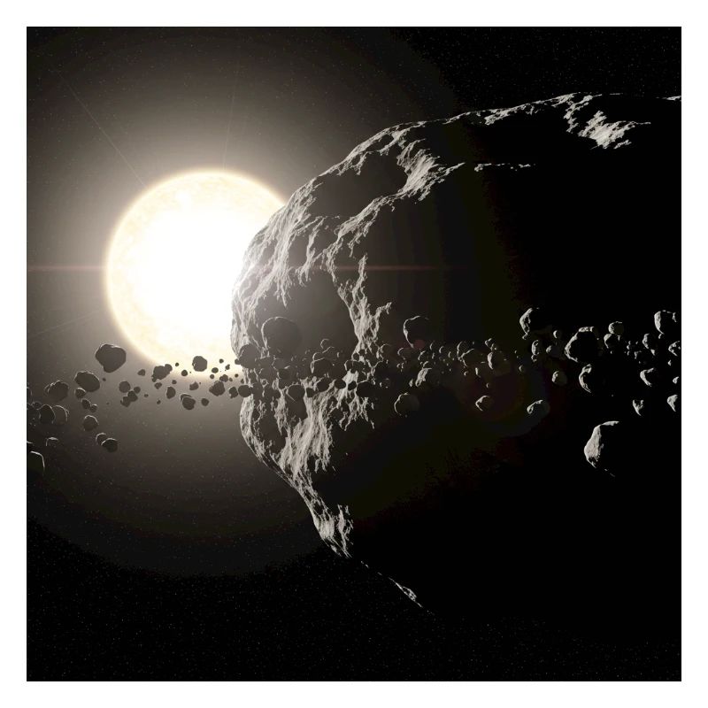Mond und Sternenhimmel