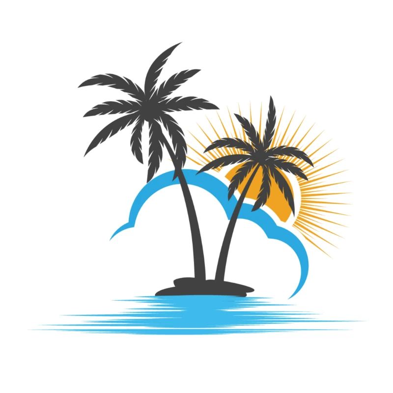 Palme Strand Sonne