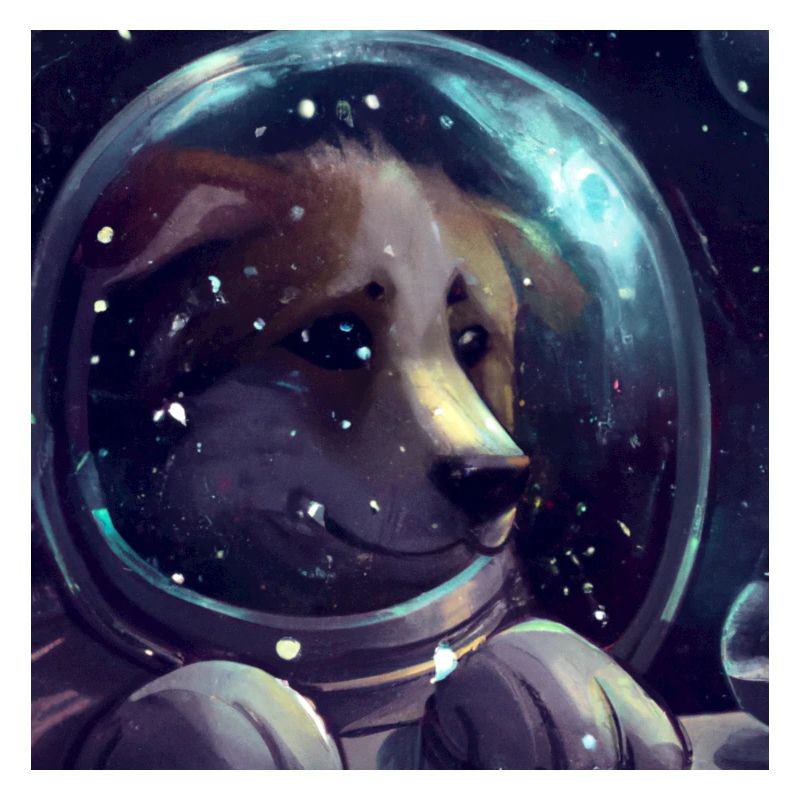 Hund Astronaut