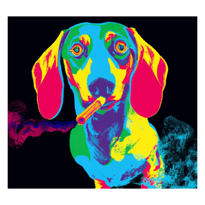 Smoking Dachshund