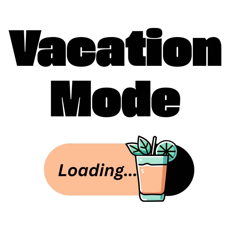 Vacation Mode On – Mai Tai with Loading Bar (Dark)