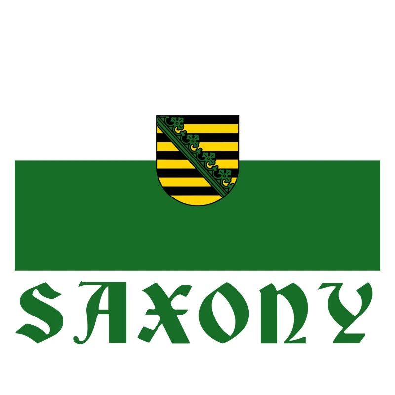 Sachsen Emblem Flagge Design