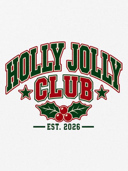 Holly Jolly Club Weihnachtsemblem