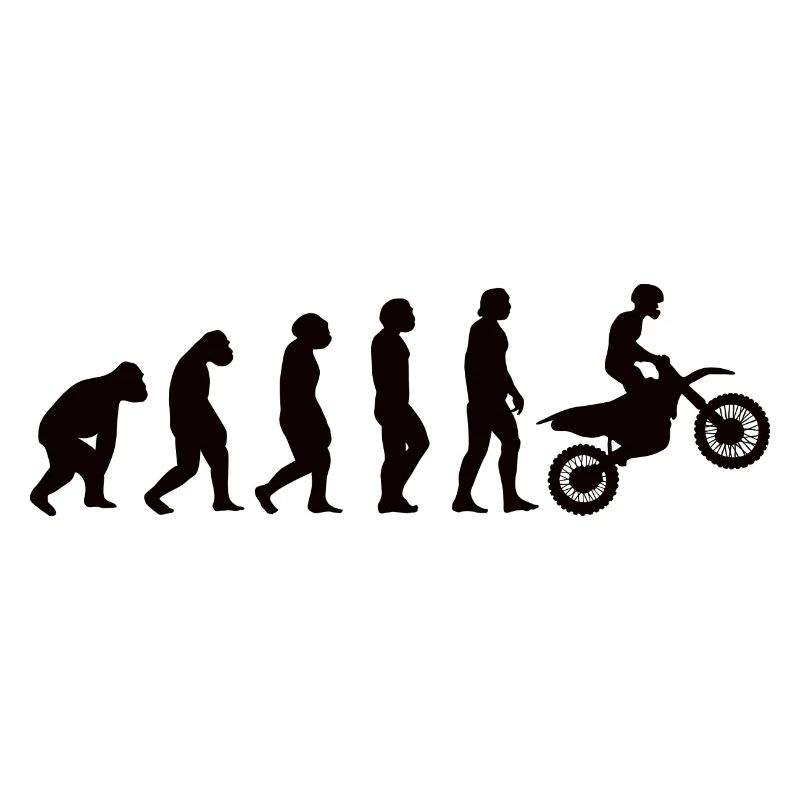 Motorrad Biker Evolution Mofa Moped Motorradfahrer