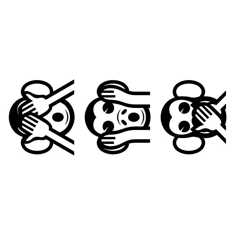 Three Wise Monkeys Vertical