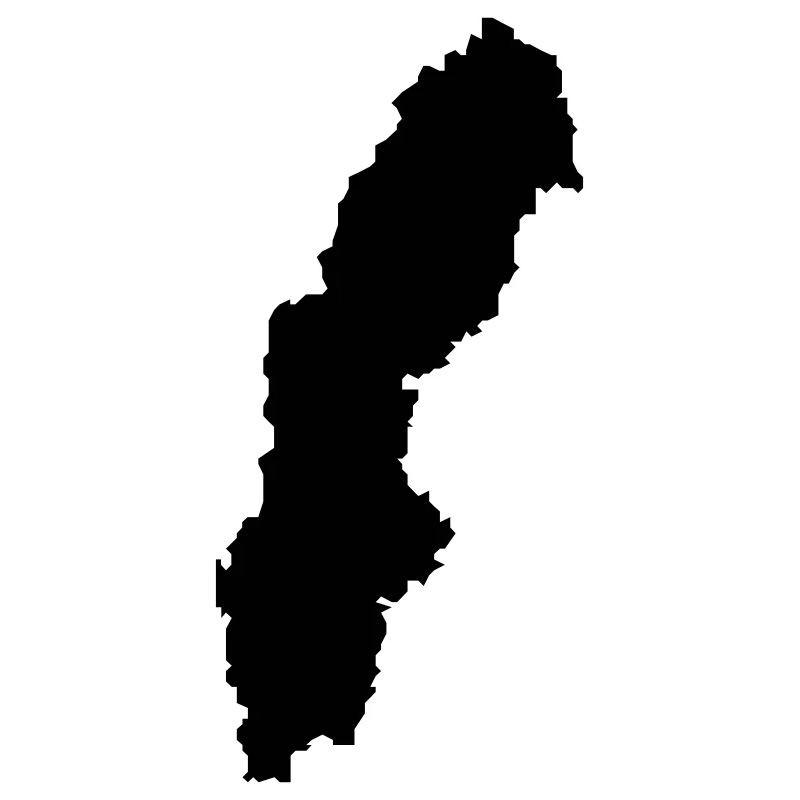 sweden map