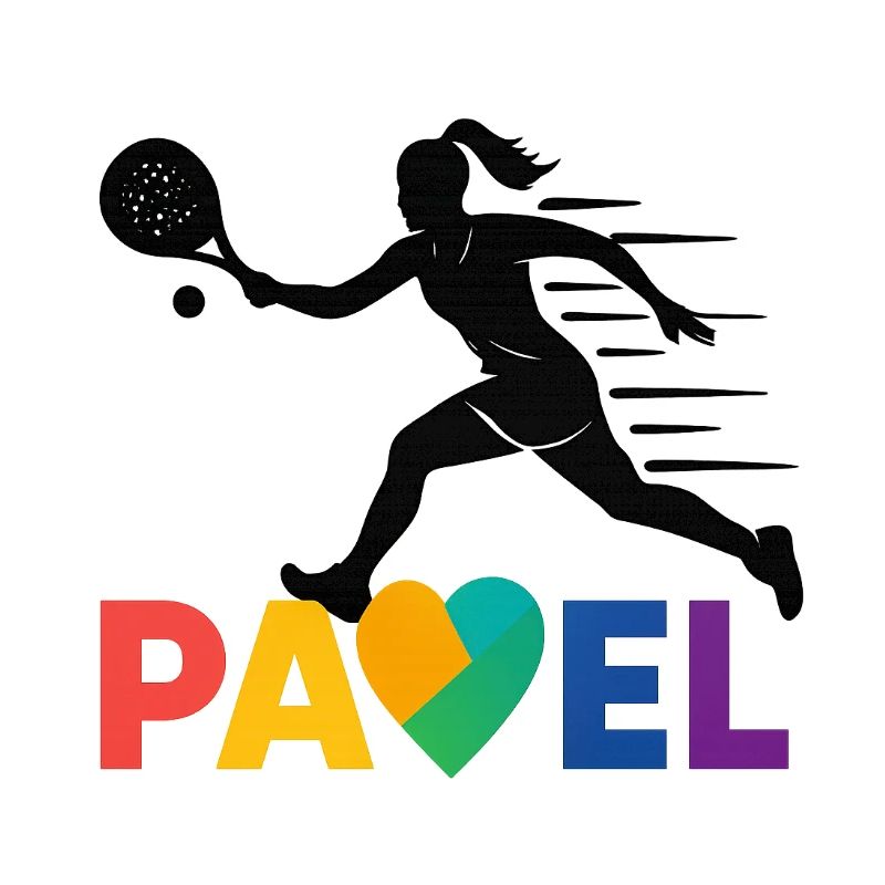 Padel Herz Regenbogen Sprint
