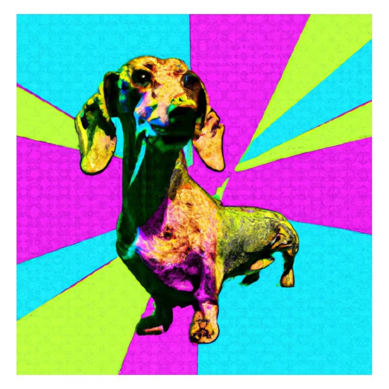 Dachshund Pop Art