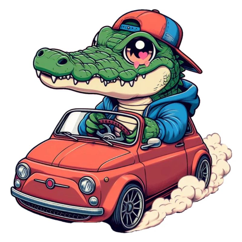 Krokodil-Auto