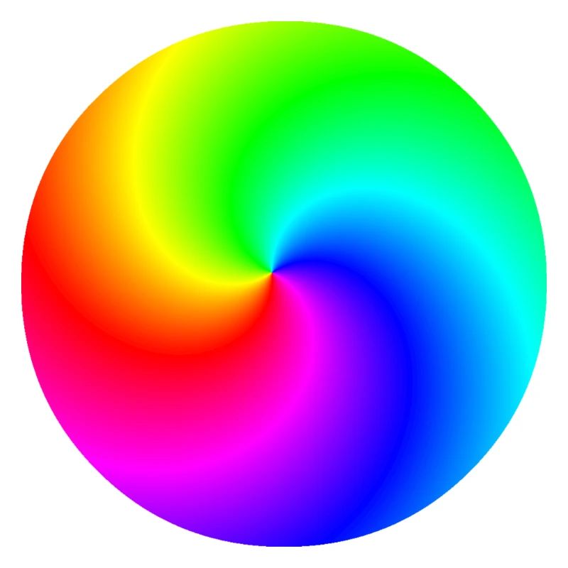 Idée cadeau colorée arc-en-ciel en spirale