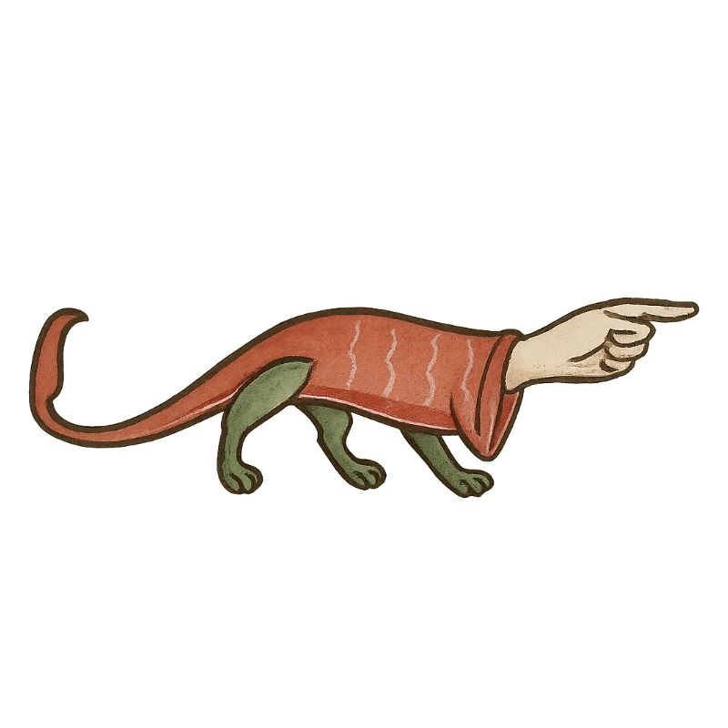Medieval Paw Pointer Finger - MARGINALIA