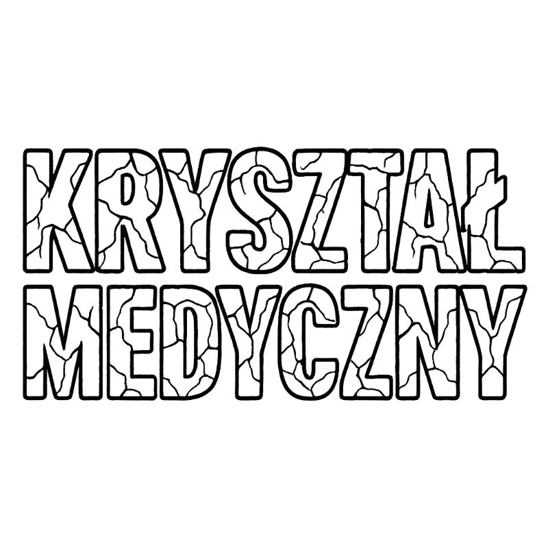 Medizinischer Kristall-Logo-Text