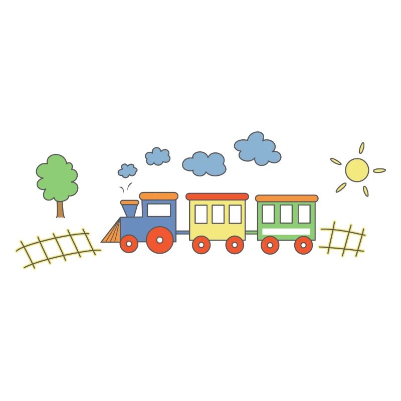 Zug Mit Waggons