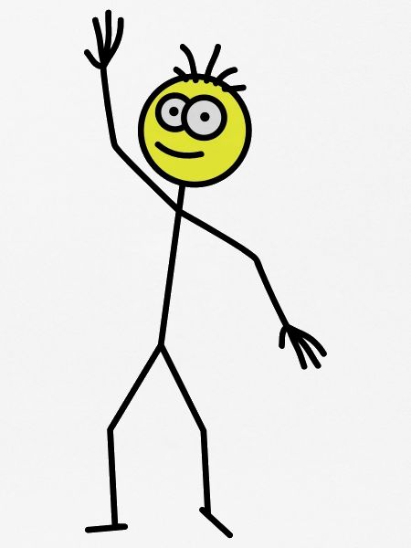 Happy Stick Figure