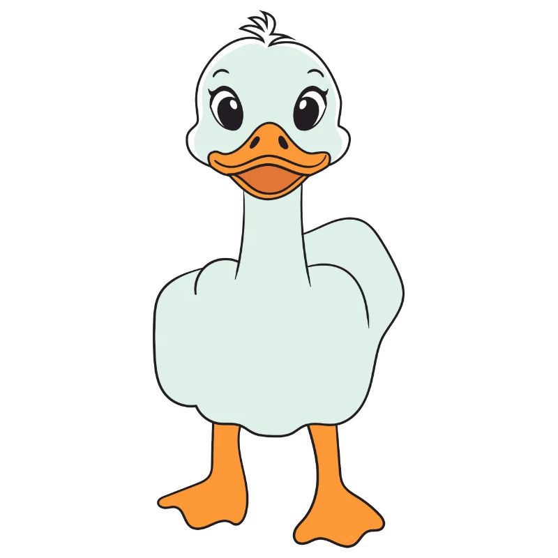 Lustige Mittelfinger Ente