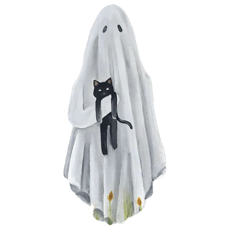 Geist mit Katze