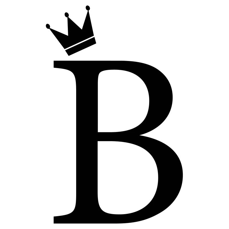 B-Monogramm-Krone