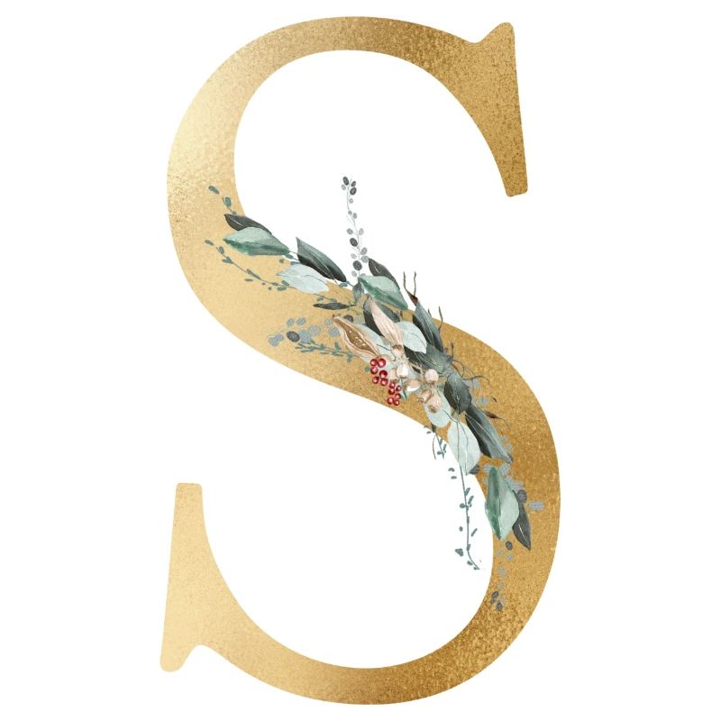 Personalisierbar Monogramm S