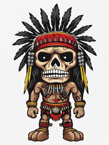 Apache Indianer Skelett