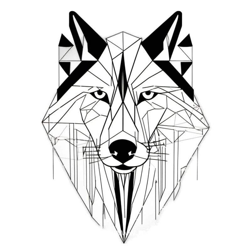 Moderner Wolf