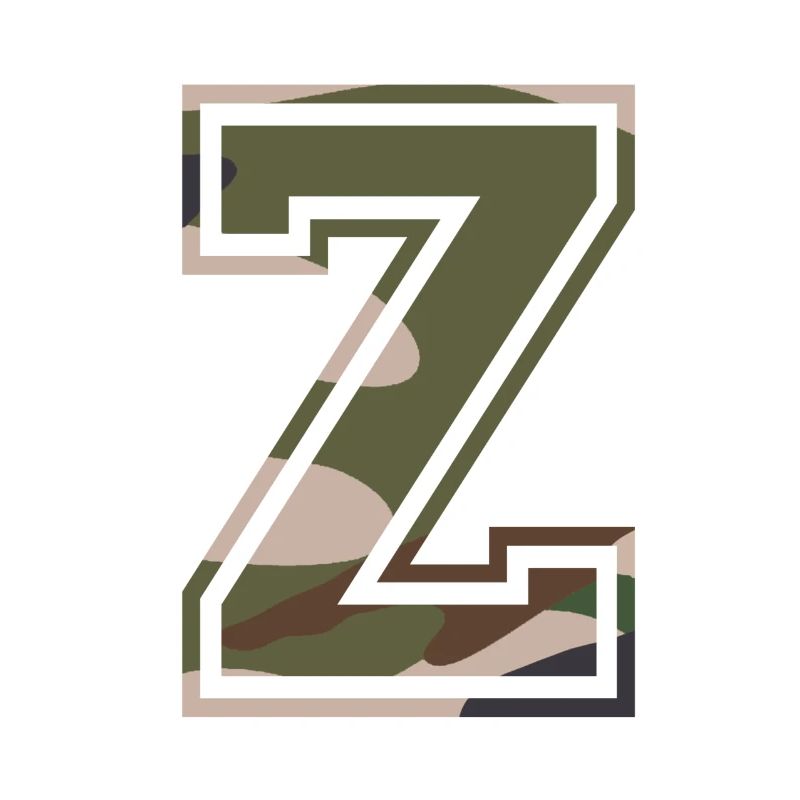 Z, Monogramme, Camouflage Vert-Marron
