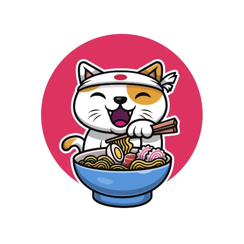 Ramen Cat Design