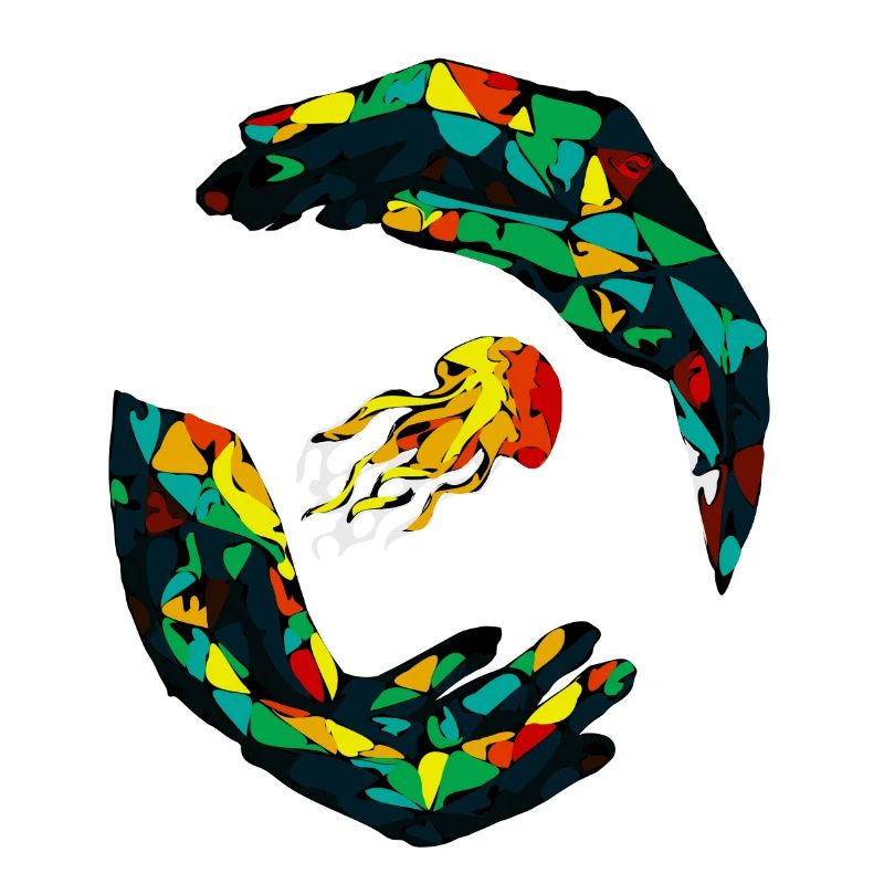 Geometric jellyfish ring