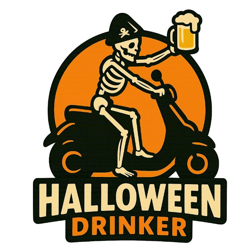 Skeleton Drinker Halloween